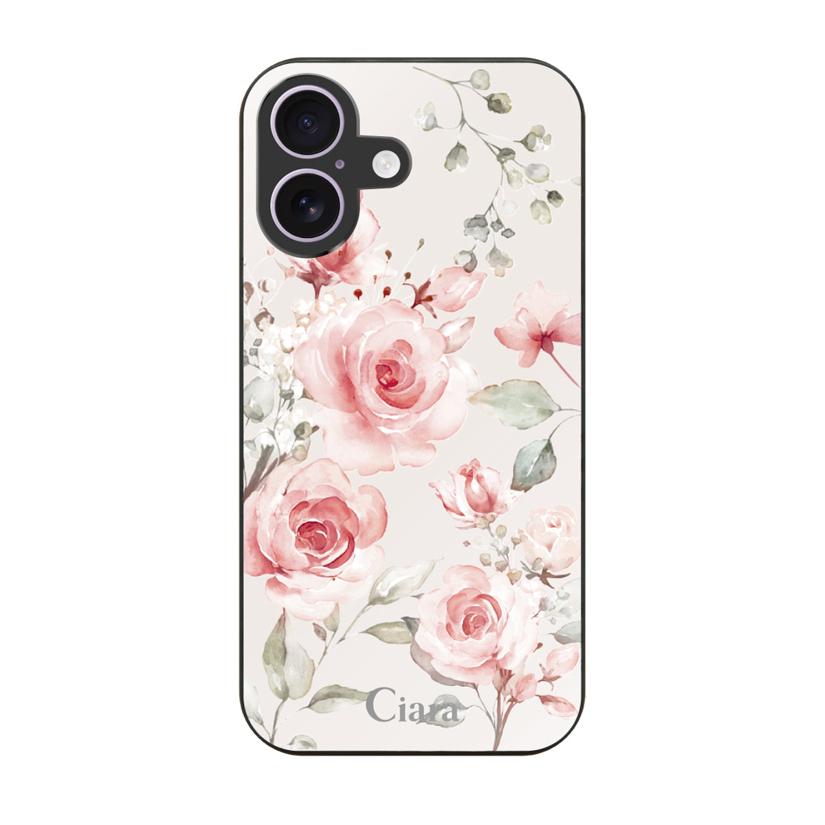 iPhoneケース】 ガラス SPRINKLE FLOWER(スプリンクルフラワー