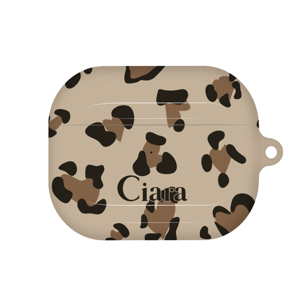 Airpods(第3世代)ケース ハード レオパード ブラウン