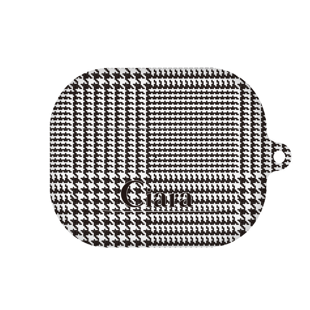 Airpods(第3世代)ケース ハード グレンチェック ブラック