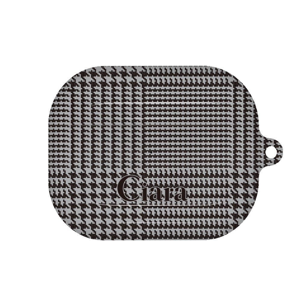 Airpods(第3世代)ケース ハード グレンチェック グレー