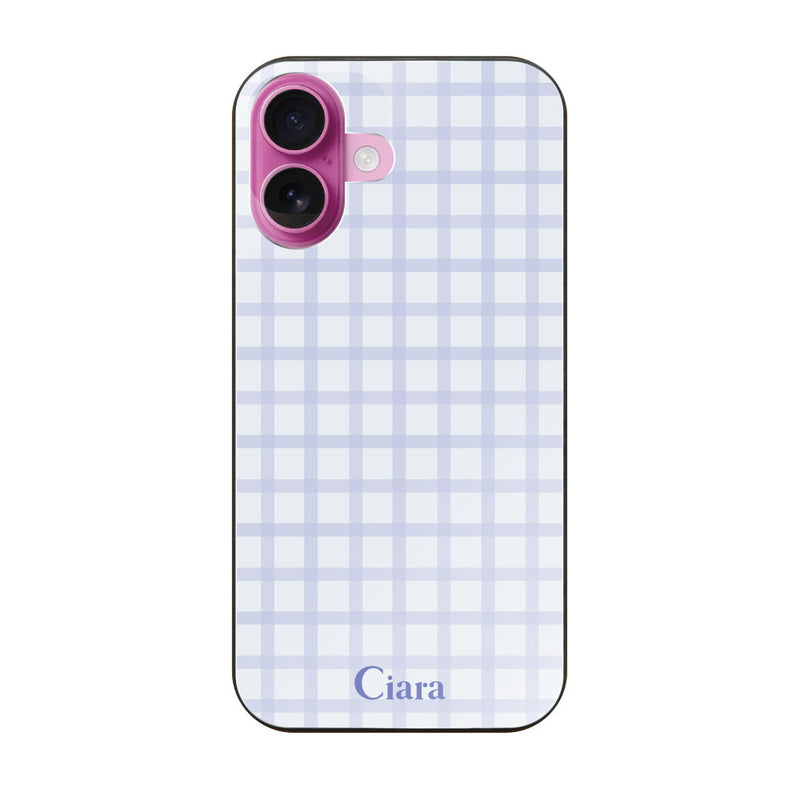 iPhoneケース ガラス 強化ガラスケース ブロックチェック