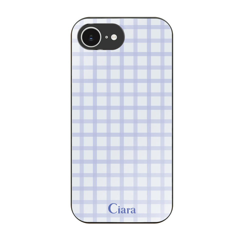 iPhoneケース ガラス 強化ガラスケース ブロックチェック
