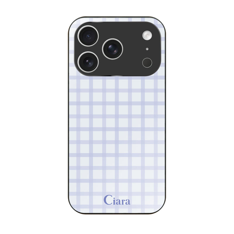 iPhoneケース ガラス 強化ガラスケース ブロックチェック