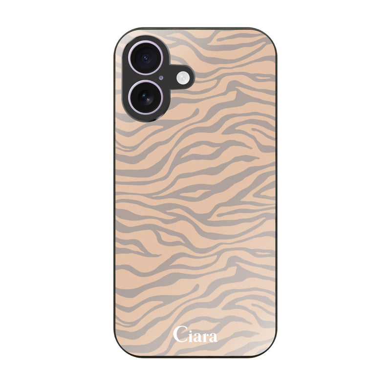 iPhoneケース ガラス 強化ガラスケース タイガー