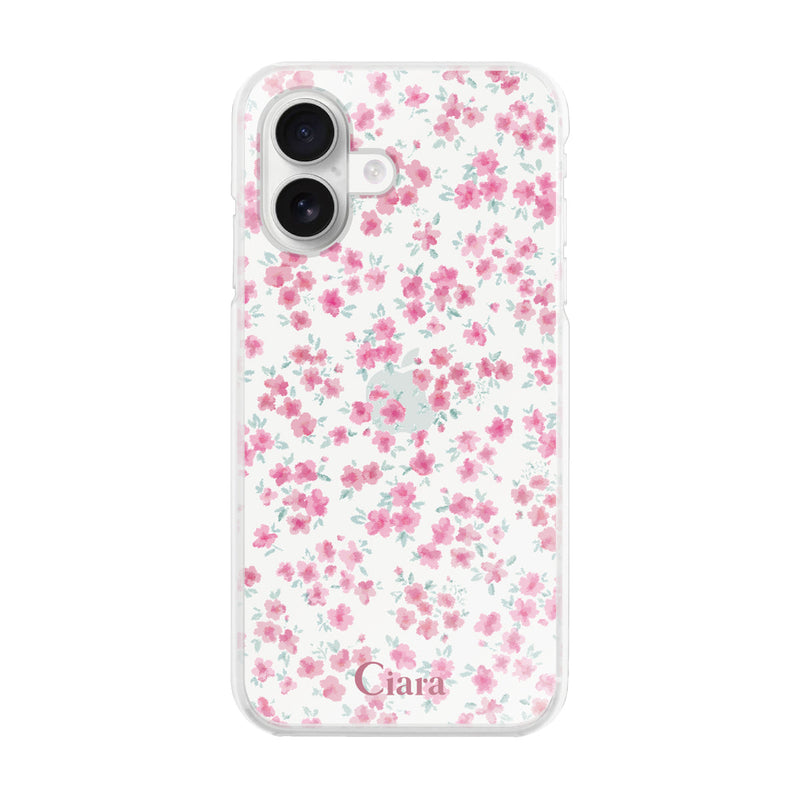 iPhoneケース ハイブリッド クリアケース フロレ