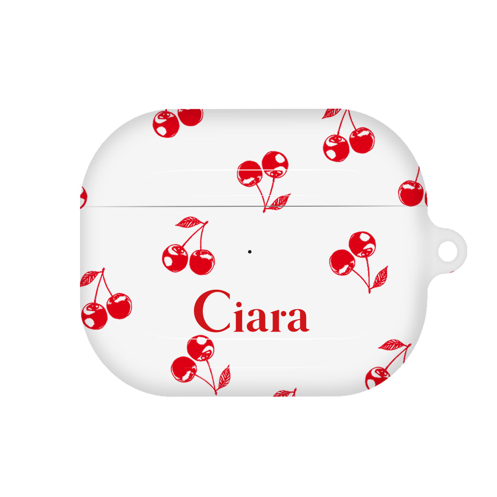 Airpods(第3世代)ケース ハード ロマンティックチェリー レッド