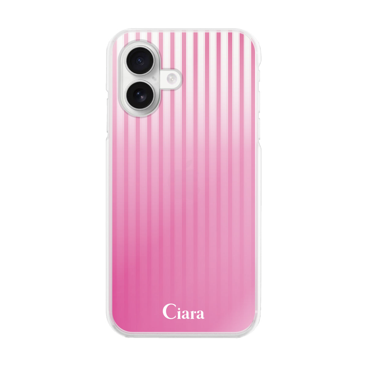 iPhone15ケース】 ハイブリッド GRADATION STRIPE