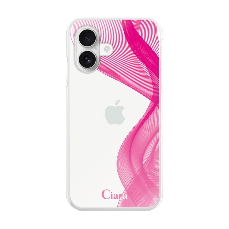 iPhoneケース ハイブリッド クリアケース シアーリボン
