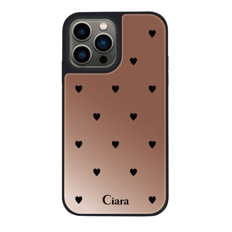 iPhoneケース ミラーバンパー ミラー付きケース スウィートハート