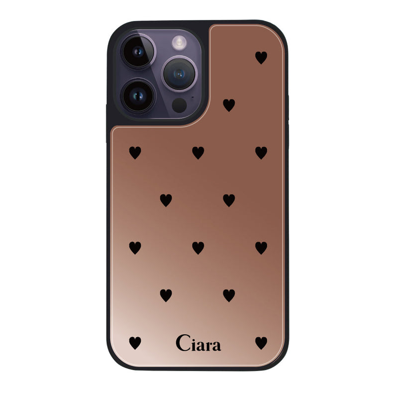 iPhoneケース ミラーバンパー ミラー付きケース スウィートハート