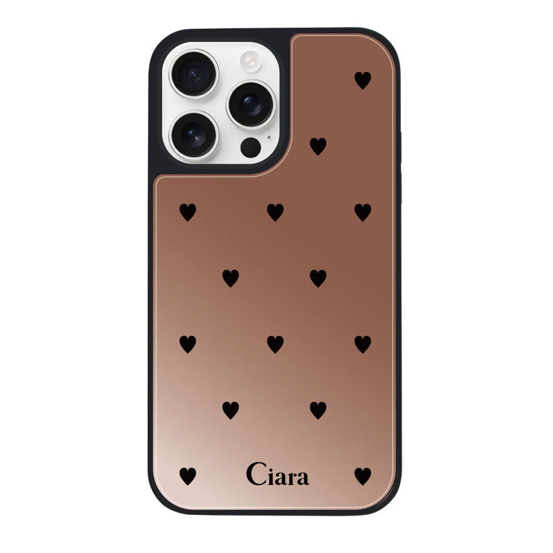 iPhoneケース ミラーバンパー ミラー付きケース スウィートハート