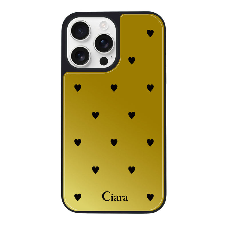 iPhoneケース ミラーバンパー ミラー付きケース スウィートハート