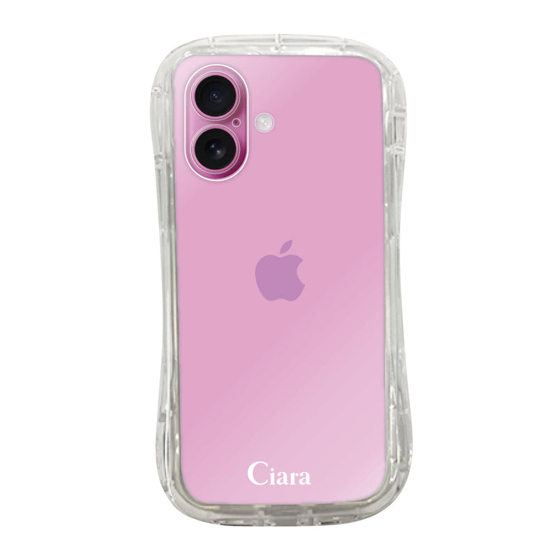 iPhoneケース TPUグリップ クリアケース ロゴ
