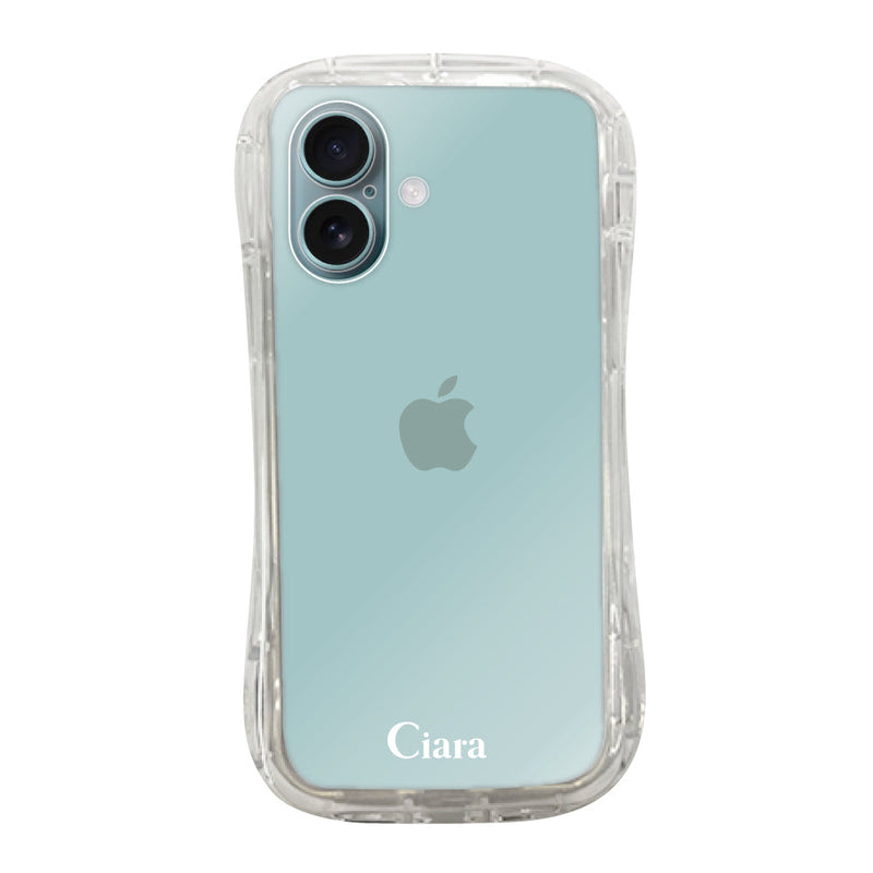 iPhoneケース TPUグリップ クリアケース ロゴ
