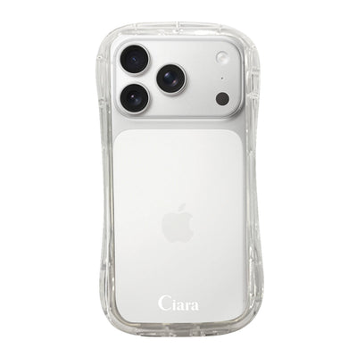 iPhoneケース TPUグリップ クリアケース ロゴ