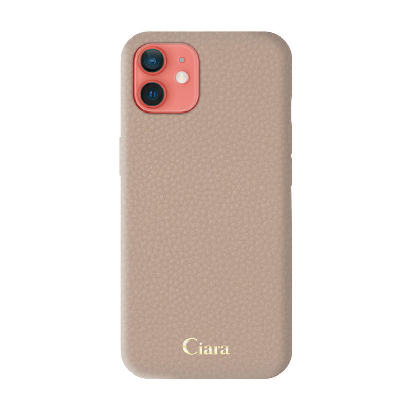 iPhoneケース シュリンクPU レザーケース ロゴ