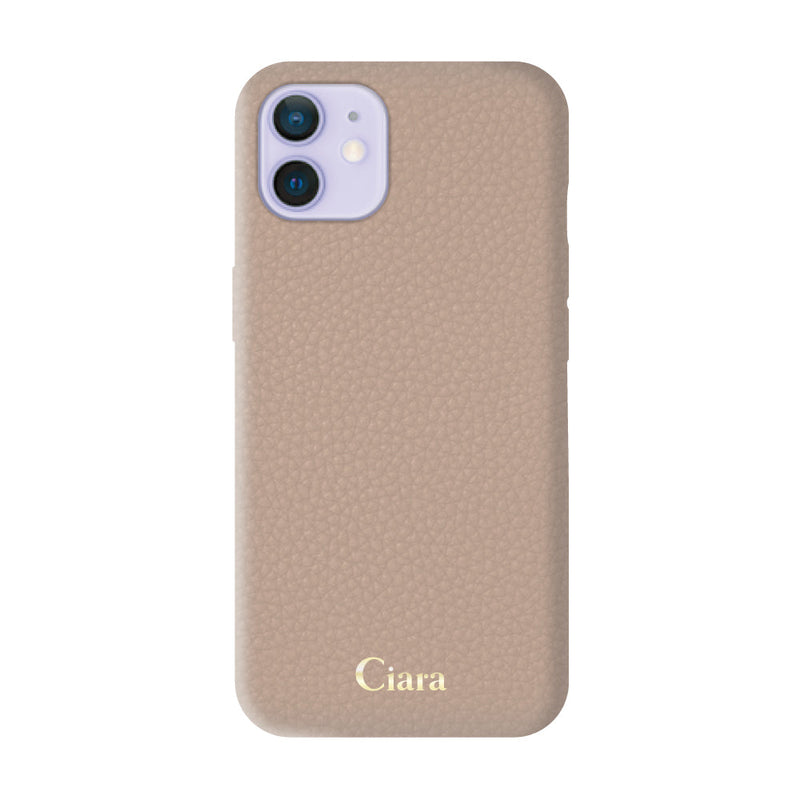 iPhoneケース シュリンクPU レザーケース ロゴ