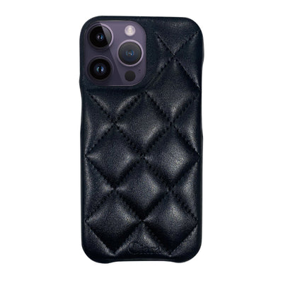 iPhoneケース キルティングPU レザーケース ロゴ