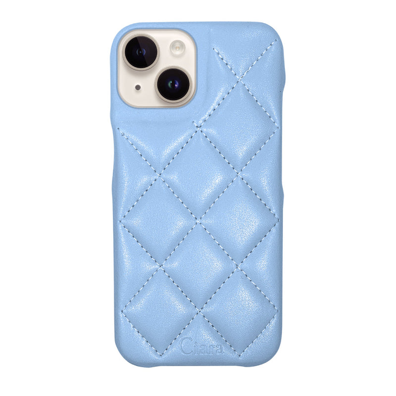 iPhoneケース キルティングPU レザーケース ロゴ