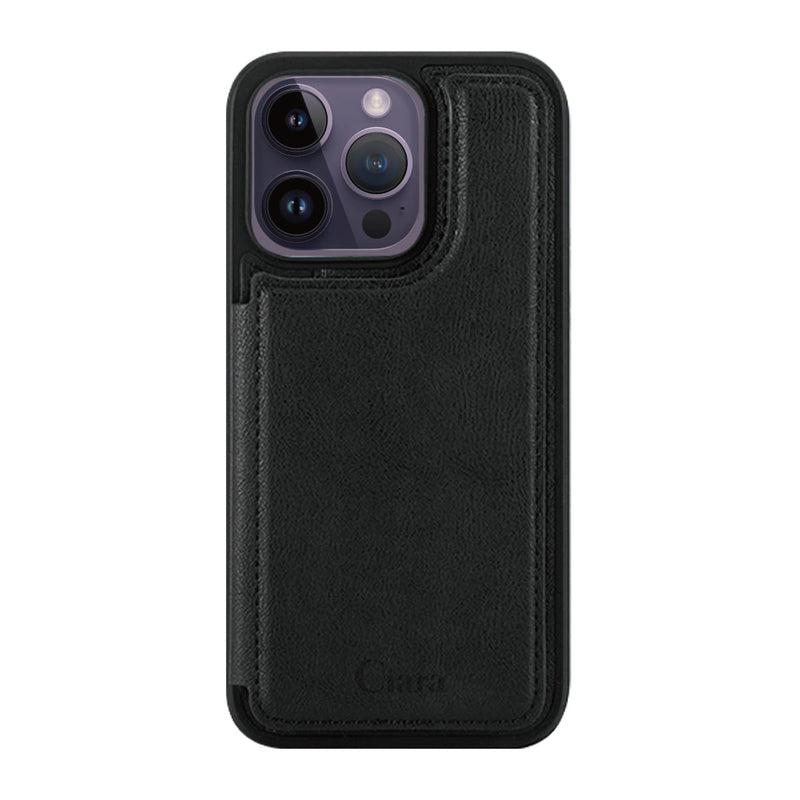 iPhoneケース カード収納付きバックフリップ手帳型ケース ロゴ