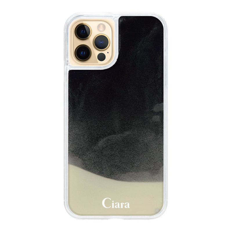 iPhoneケース ネオンサンド オイルケース ロゴ