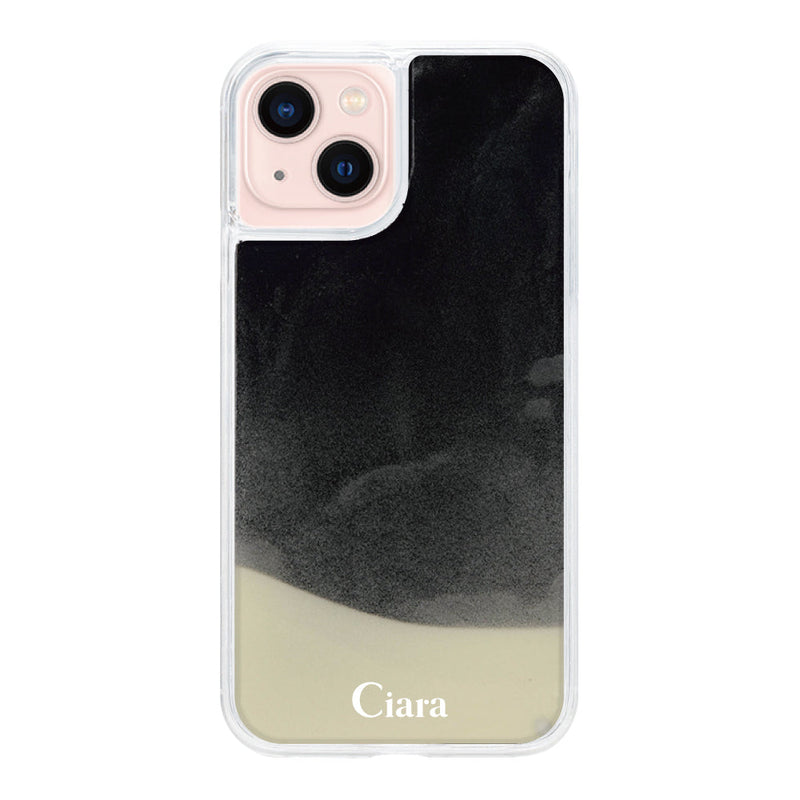 iPhoneケース ネオンサンド オイルケース ロゴ