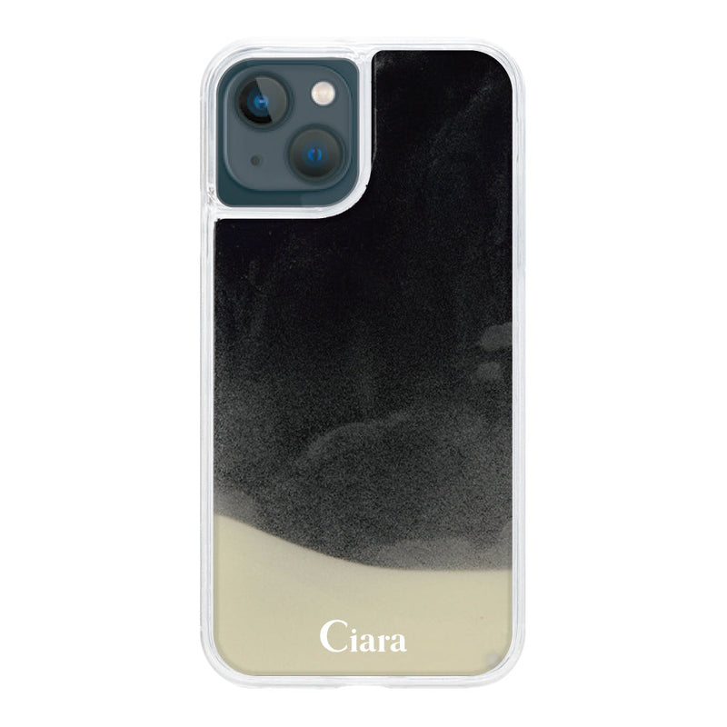 iPhoneケース ネオンサンド オイルケース ロゴ