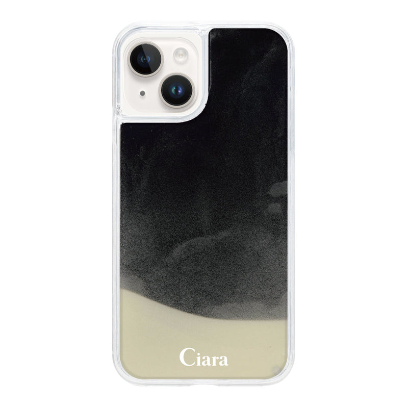iPhoneケース ネオンサンド オイルケース ロゴ