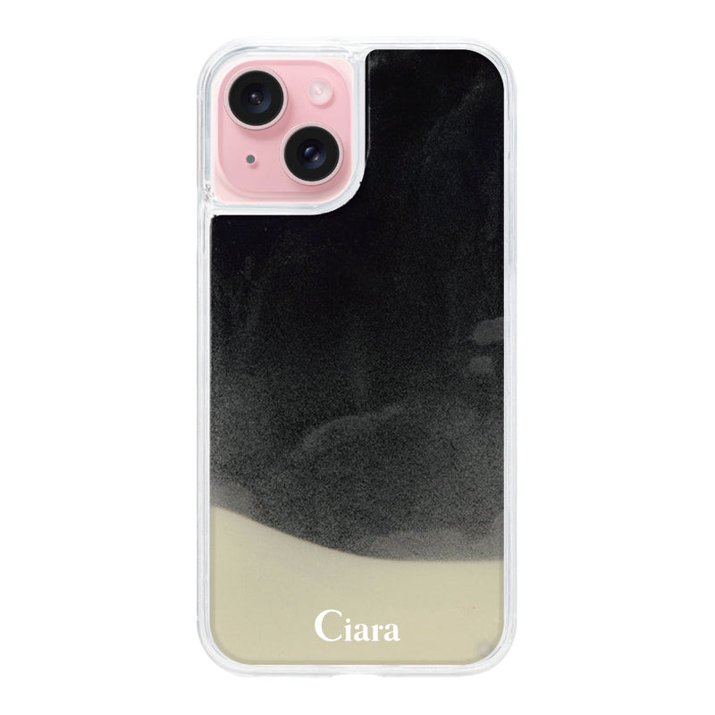 iPhoneケース ネオンサンド オイルケース ロゴ