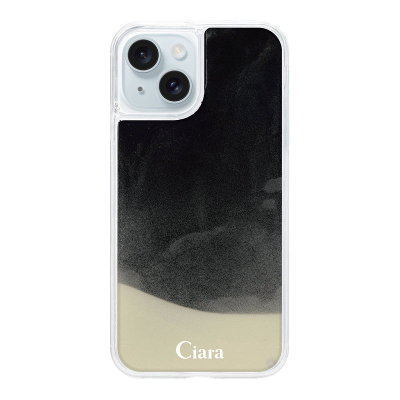 iPhoneケース ネオンサンド オイルケース ロゴ