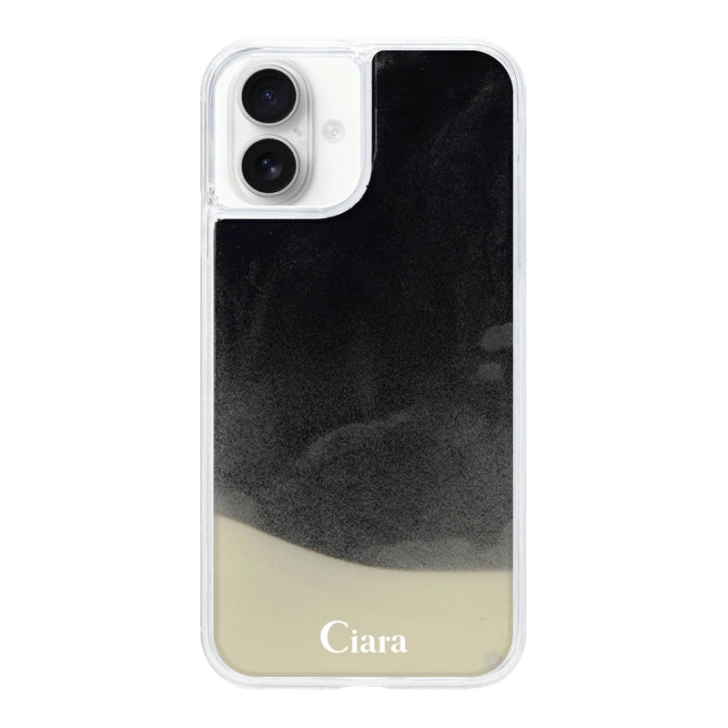 iPhoneケース ネオンサンド オイルケース ロゴ