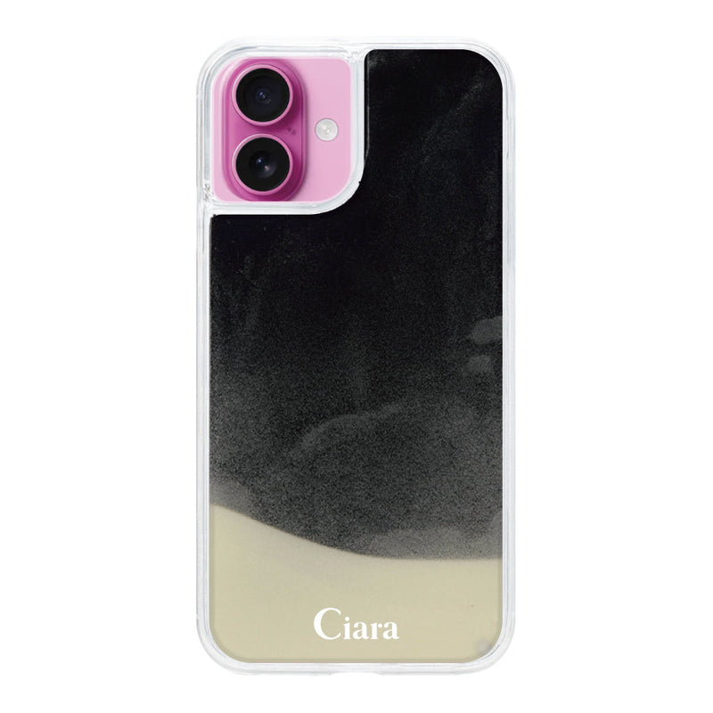 iPhoneケース ネオンサンド オイルケース ロゴ