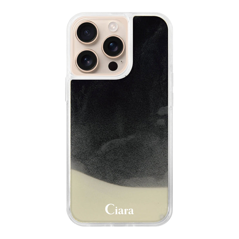 iPhoneケース ネオンサンド オイルケース ロゴ