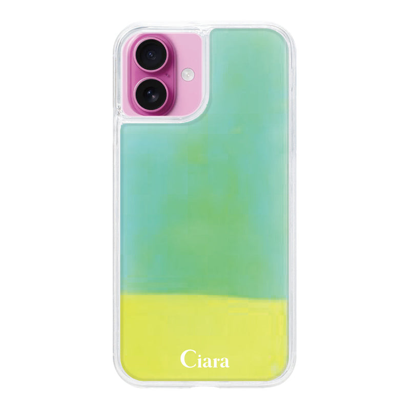 iPhoneケース ネオンサンド オイルケース ロゴ