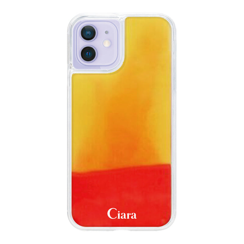 iPhoneケース ネオンサンド オイルケース ロゴ
