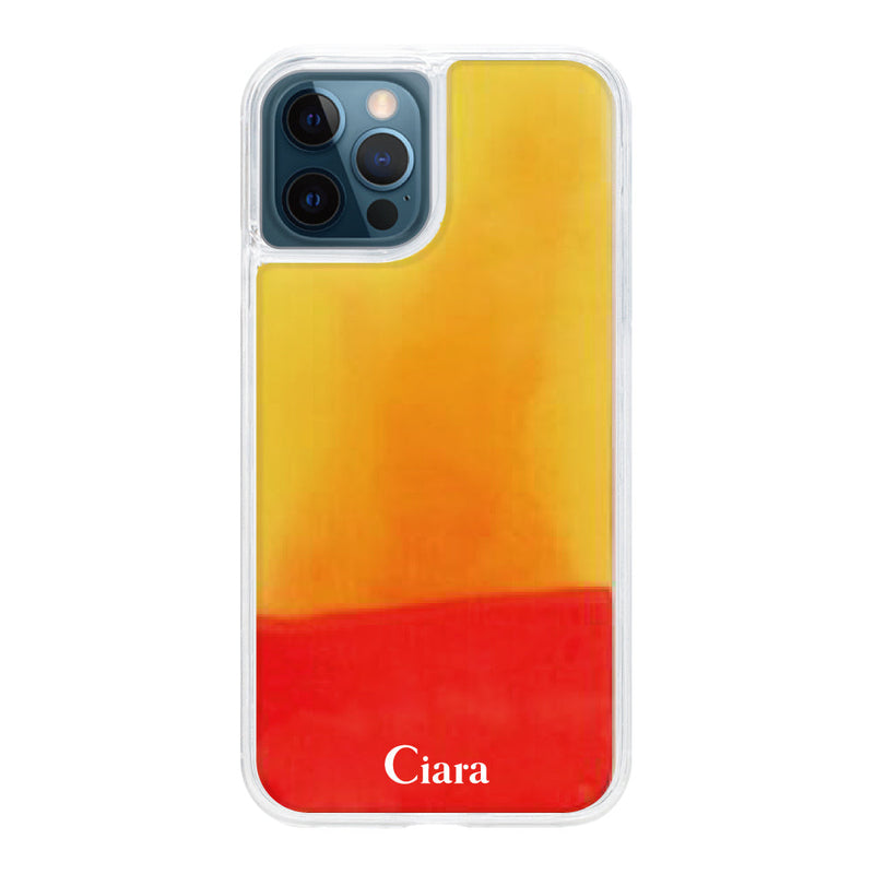 iPhoneケース ネオンサンド オイルケース ロゴ