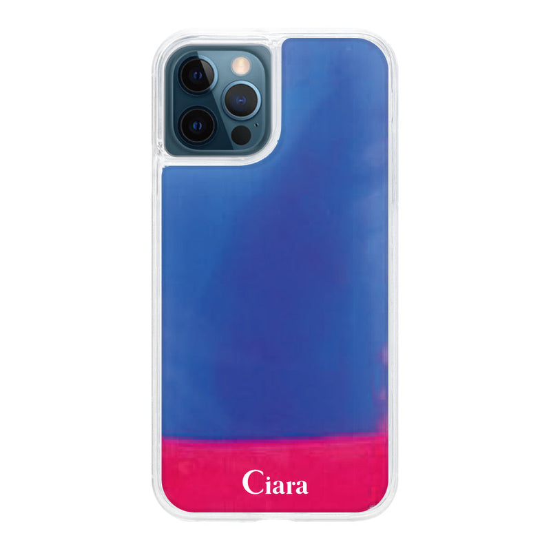 iPhoneケース ネオンサンド オイルケース ロゴ