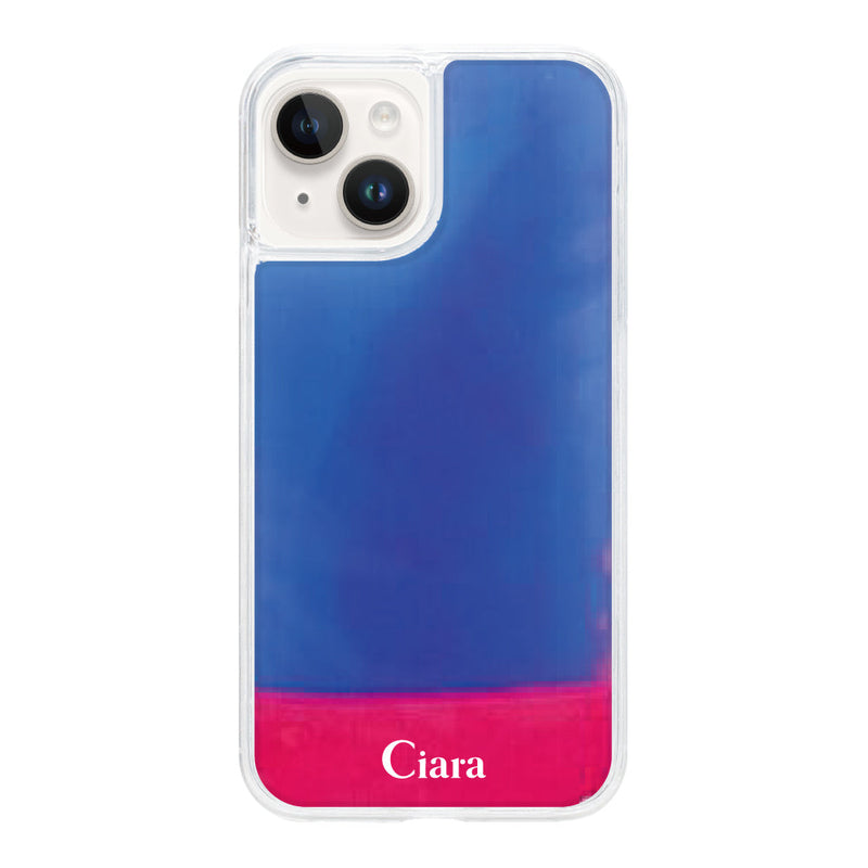 iPhoneケース ネオンサンド オイルケース ロゴ