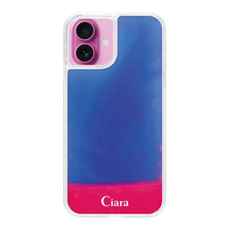 iPhoneケース ネオンサンド オイルケース ロゴ