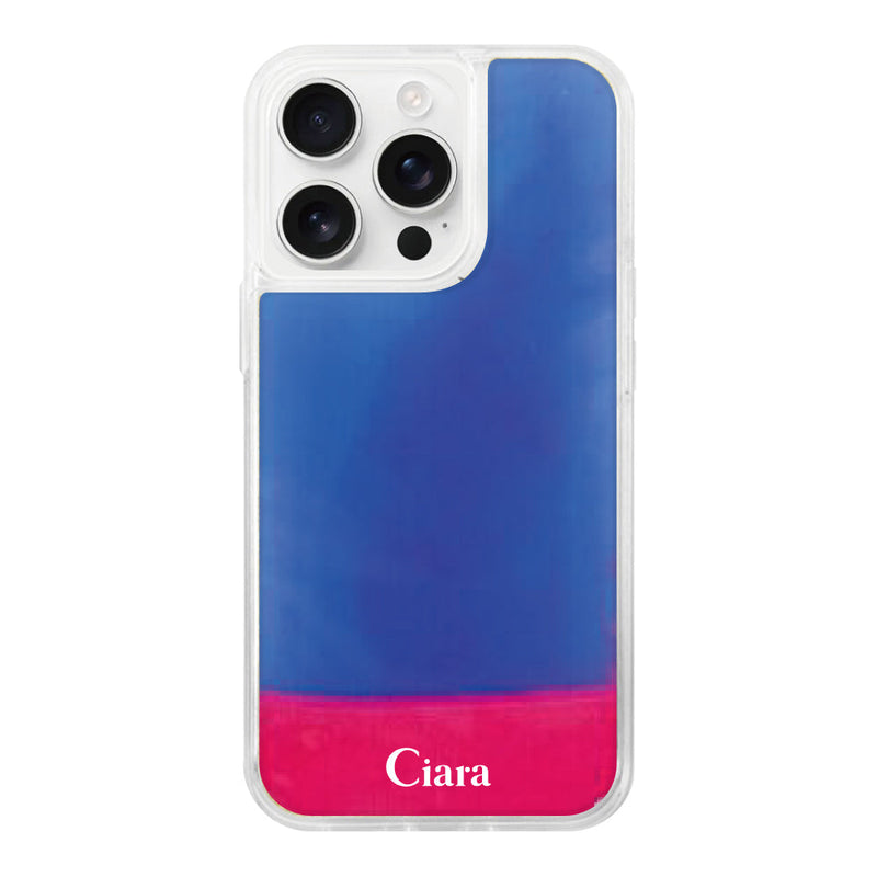iPhoneケース ネオンサンド オイルケース ロゴ