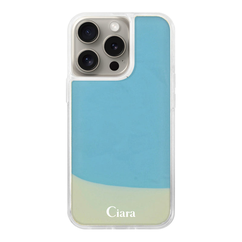 iPhoneケース ネオンサンド オイルケース ロゴ