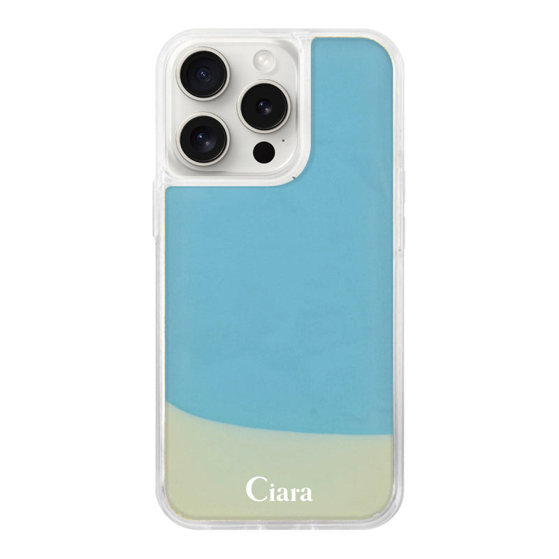 iPhoneケース ネオンサンド オイルケース ロゴ
