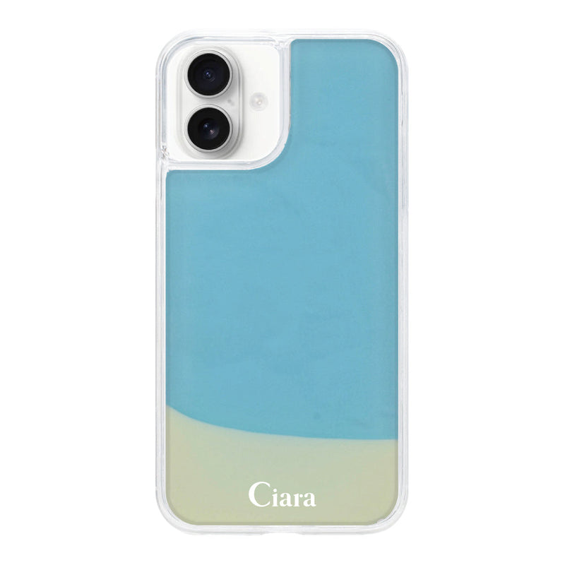 iPhoneケース ネオンサンド オイルケース ロゴ