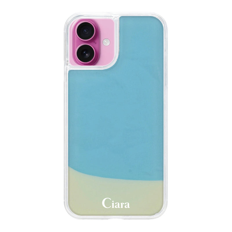 iPhoneケース ネオンサンド オイルケース ロゴ