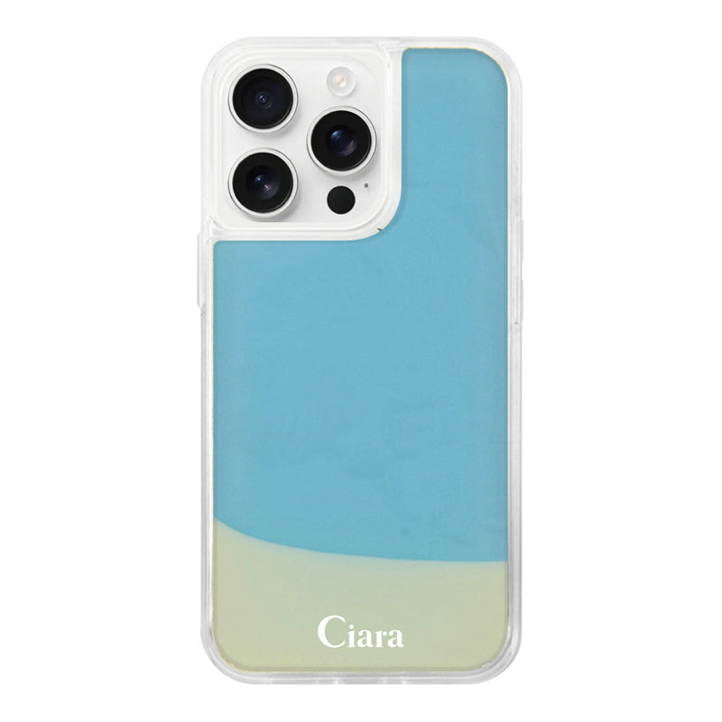 iPhoneケース ネオンサンド オイルケース ロゴ