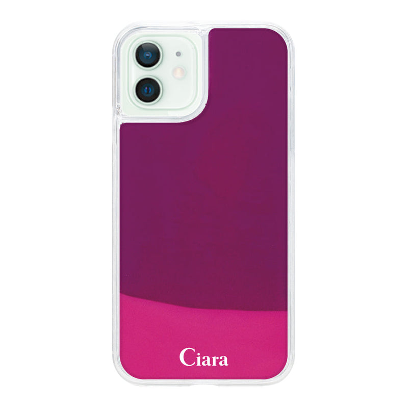iPhoneケース ネオンサンド オイルケース ロゴ
