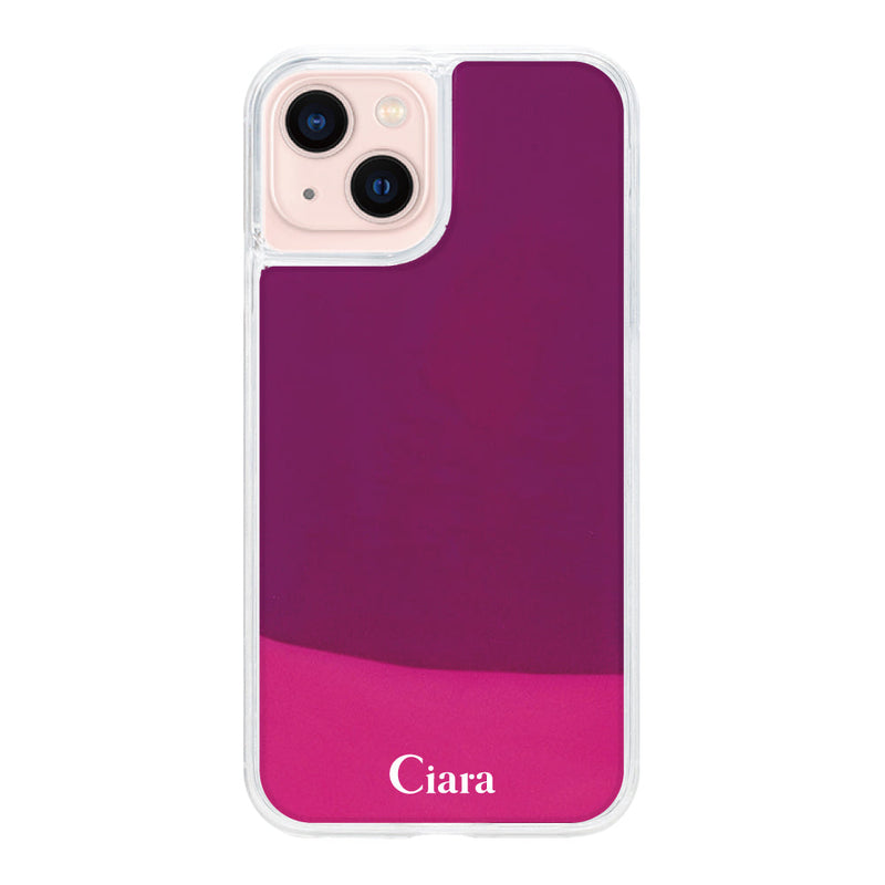 iPhoneケース ネオンサンド オイルケース ロゴ
