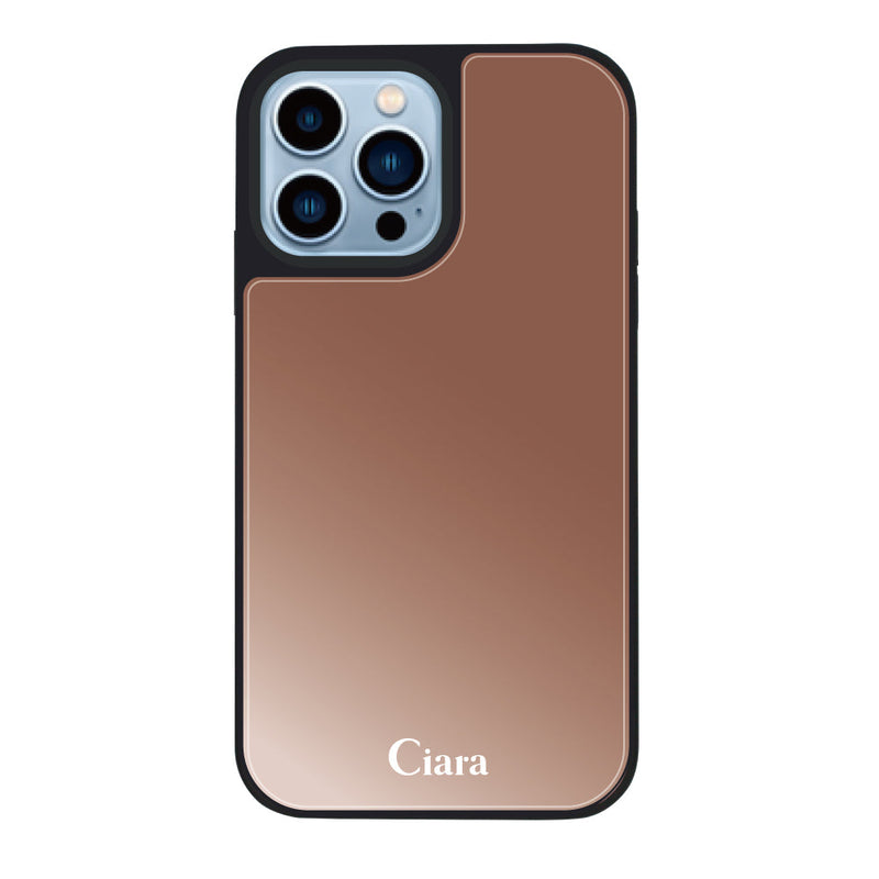 iPhoneケース ミラーバンパー ミラー付きケース ロゴ