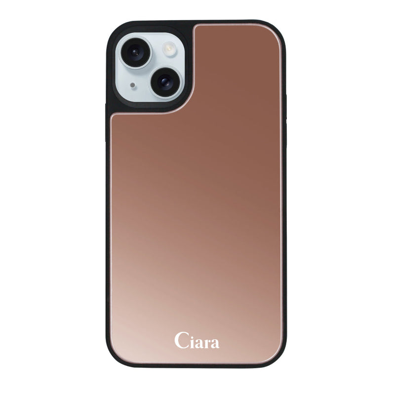 iPhoneケース ミラーバンパー ミラー付きケース ロゴ