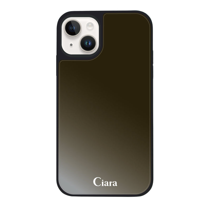iPhoneケース ミラーバンパー ミラー付きケース ロゴ